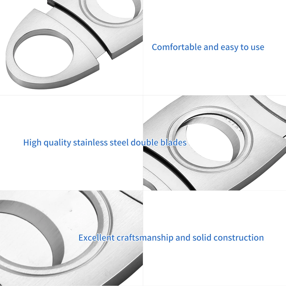 Cigar Cutter SHENGMEIYU Cigar Cutter Puro Luxury Charuto Clipper Guillotine With Gift Box Accessories Scissors cigar cutter,cigar tools