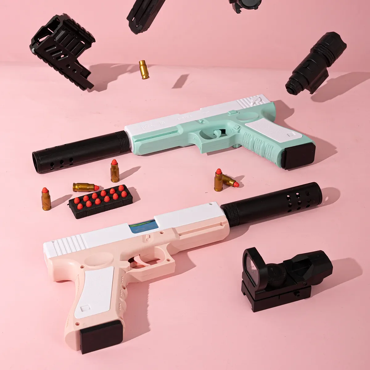 

Glock Toy Gun Soft Bullet Pistol Shell Ejection Blaster Handgun Plastic Shooting Model For Kids Adult Outdoor Game