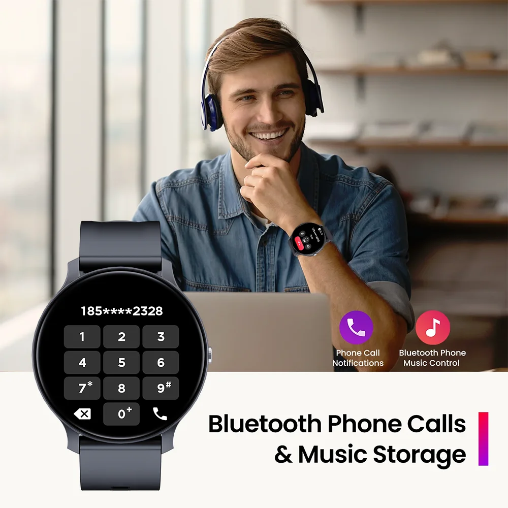 LAXASFIT New Bluetooth Smart Watch Men Women Voice Call