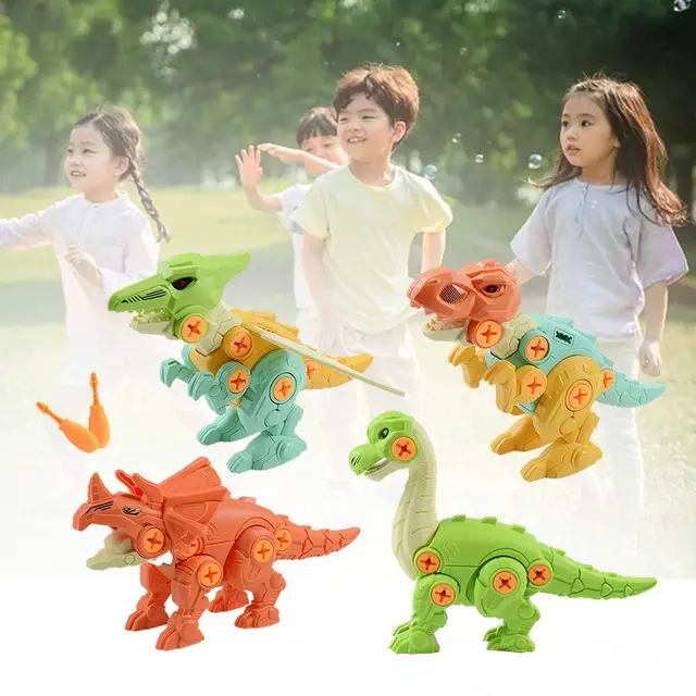 4Pcs Take Apart Dinosaur Toys Kit Christmas Gifts Building Toy for Toddlers 5