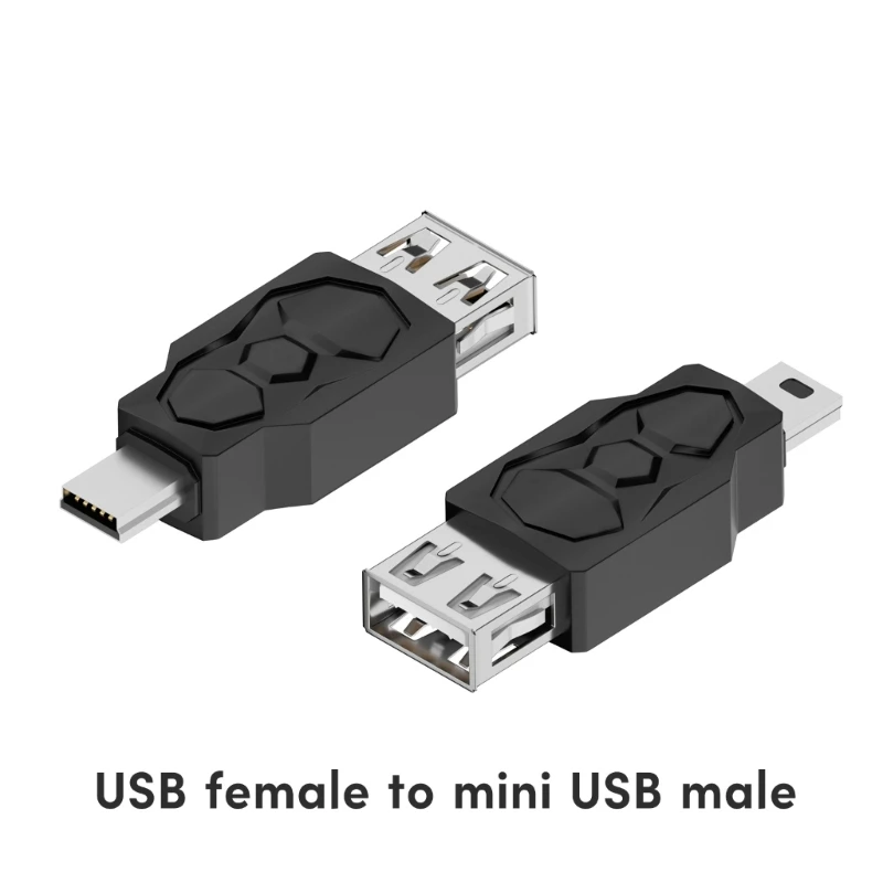 Universal USB to Micro & Mini USB Adapter Converter - High-Speed 480Mbps