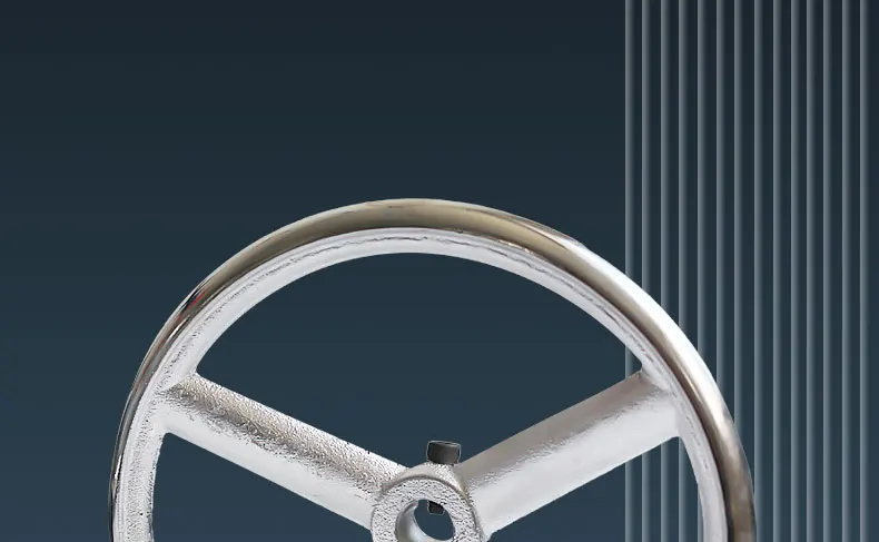 Cast iron handwheel round through hole with top wire hole side locking chrome plated industrial machine tool handle rotating cnc handwheel