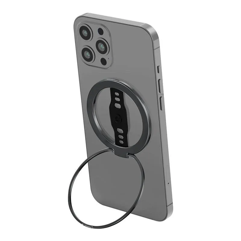 S5b7d5557987a4c14beb81a7b61315141T Magnetic Ring Phone Holder for Magsafe Wireless Charging Phone Grip Stand with Silicone Finger Strap Removable Car Phone Holder Mallzona