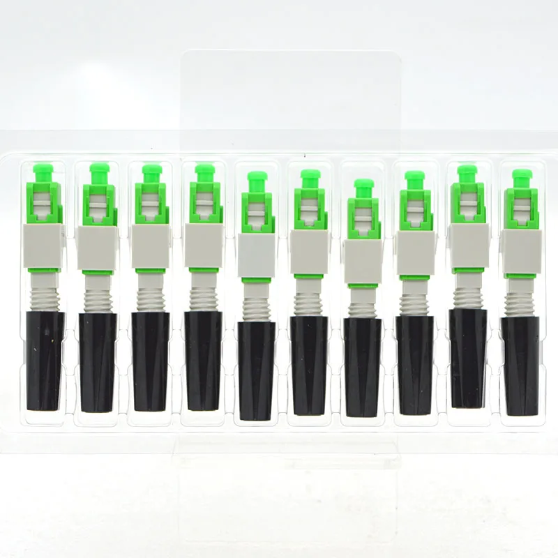 FTTH Pre-Bur Fiber Optic Quick Connector Mechanical SC UPC APC Fast Connector Adapter 100PCS fiber optic adapter