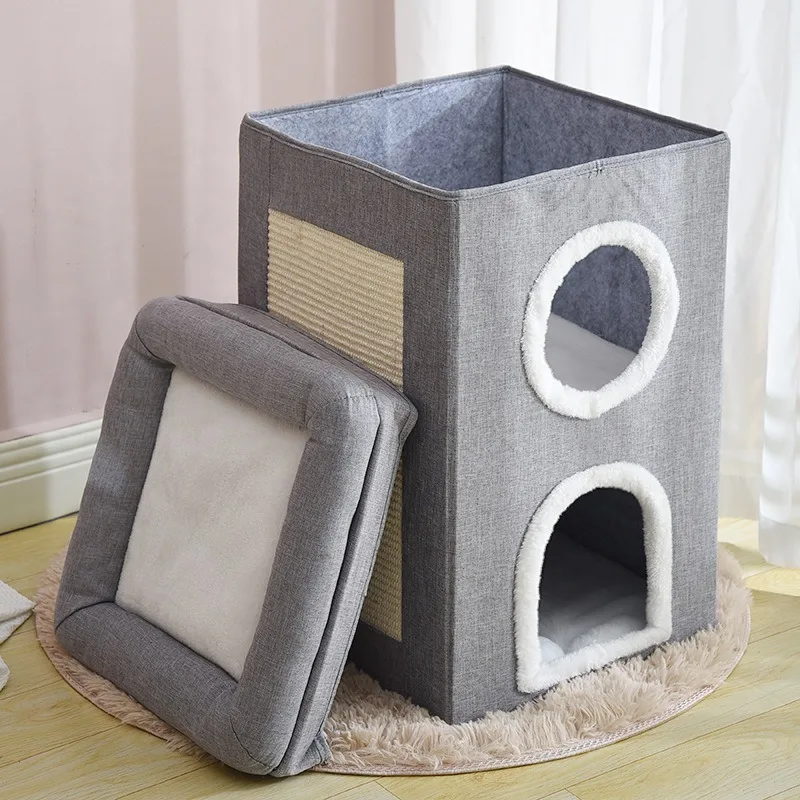 Popular Cat Nest Four Seasons Universal Warm Indoor Foldable Pet Nest view 4