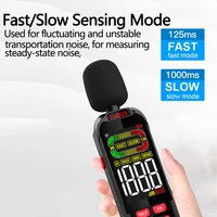 Color Screen Digital Sound Level Meter Audio Level Meter Sound Meter Decibelimetro 30-130dB Decibel Meter Portable Noise Meter 2