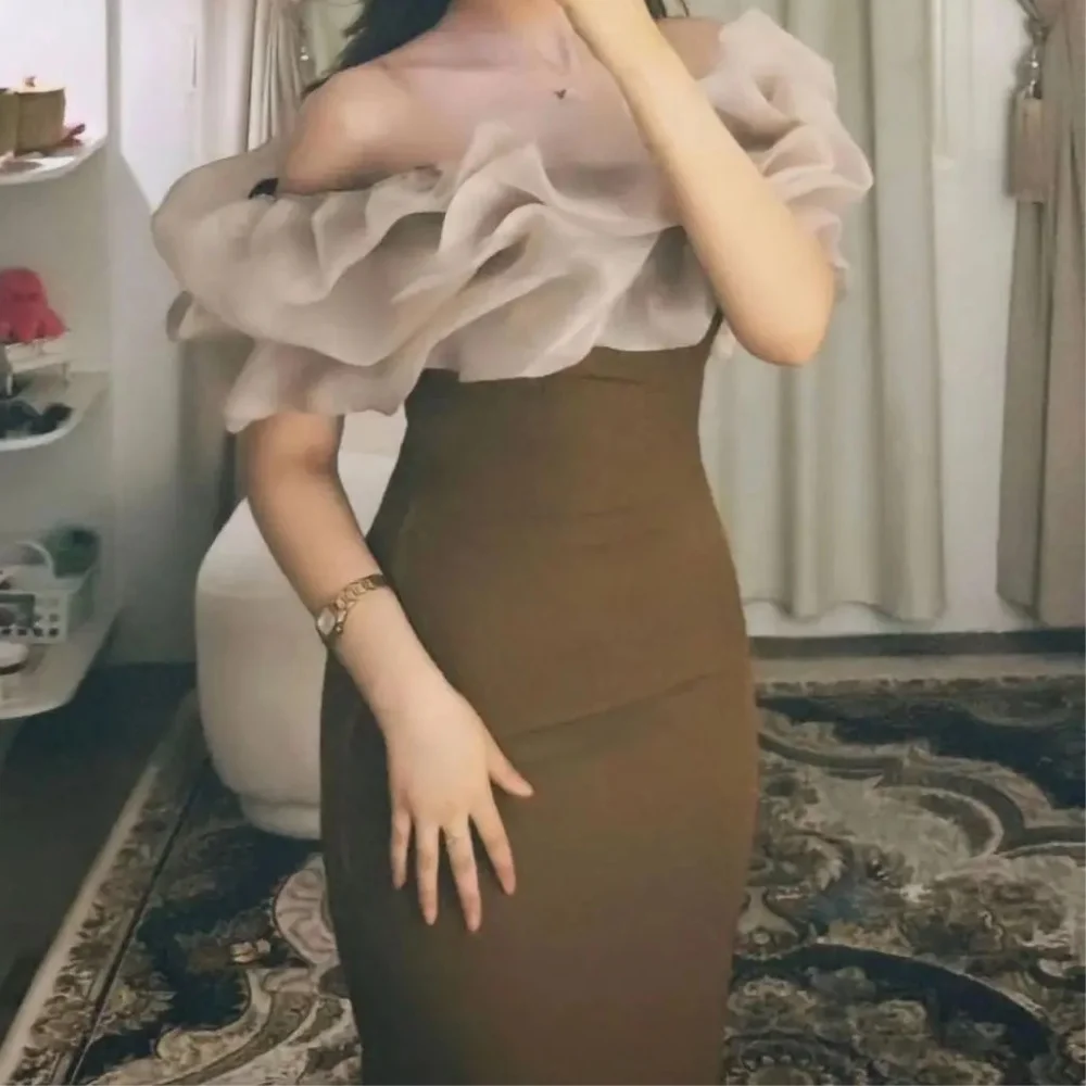 

Muloong Off-the-shoulder Neckline Floor-Length Women Elegant And Pretty Luxury Prom Dress