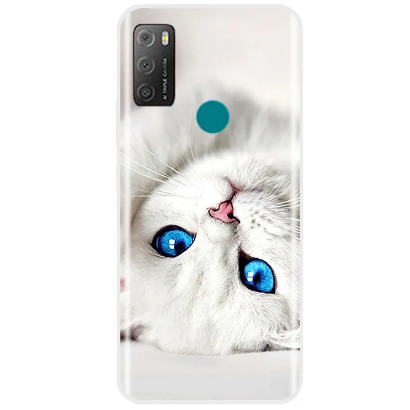 Painted Case For Alcatel 1S 2021 6025H Case TPU Soft Silicone Cover Phone Case For Alcatel 1S 2021 Case Tpu Cover Bumper Coque waterproof cell phone pouch