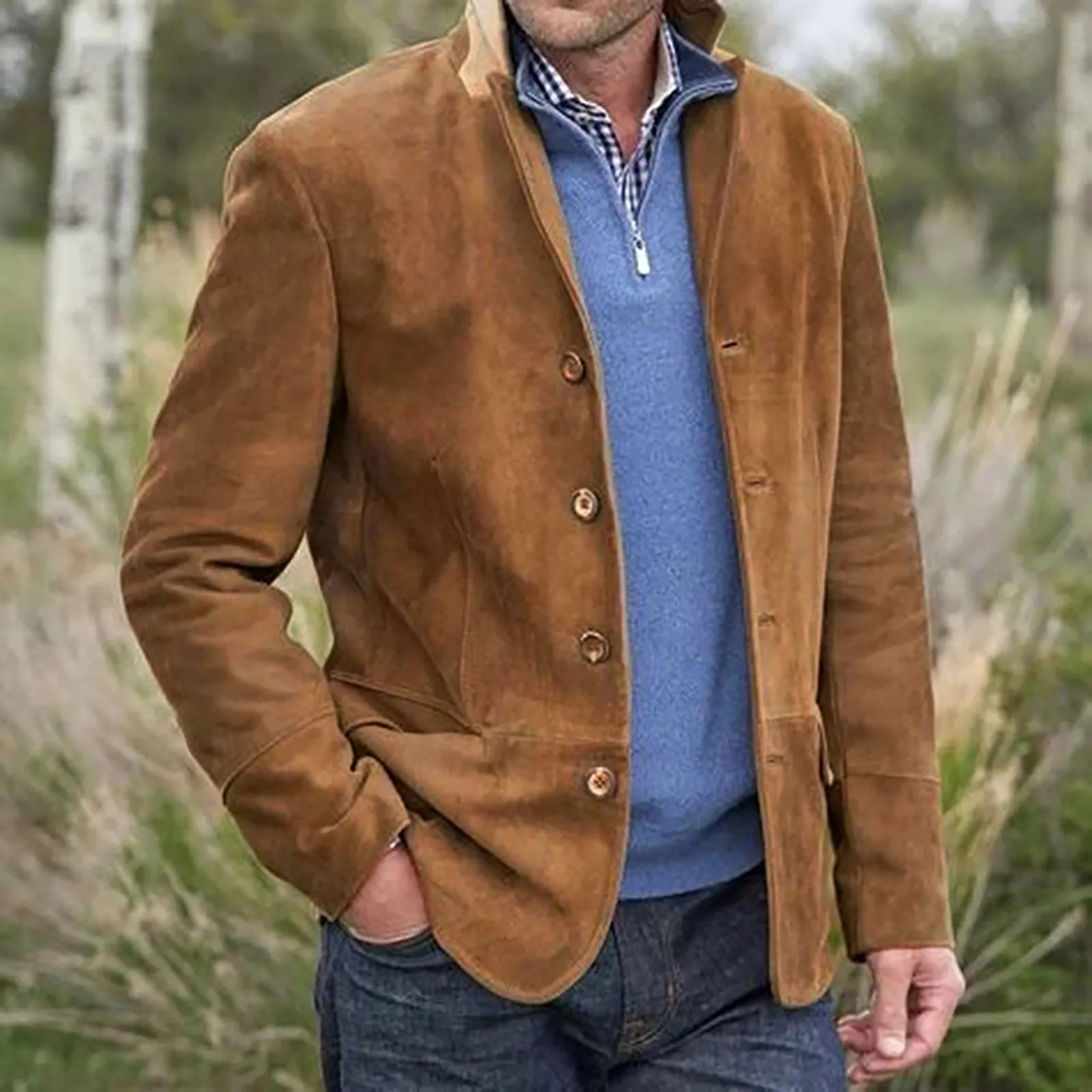 

Мужской Блейзер в итальянском стиле, повседневный мужской костюм, пиджак с отложным воротником, цельный костюм в клетку, свадебное пальто для выпускного