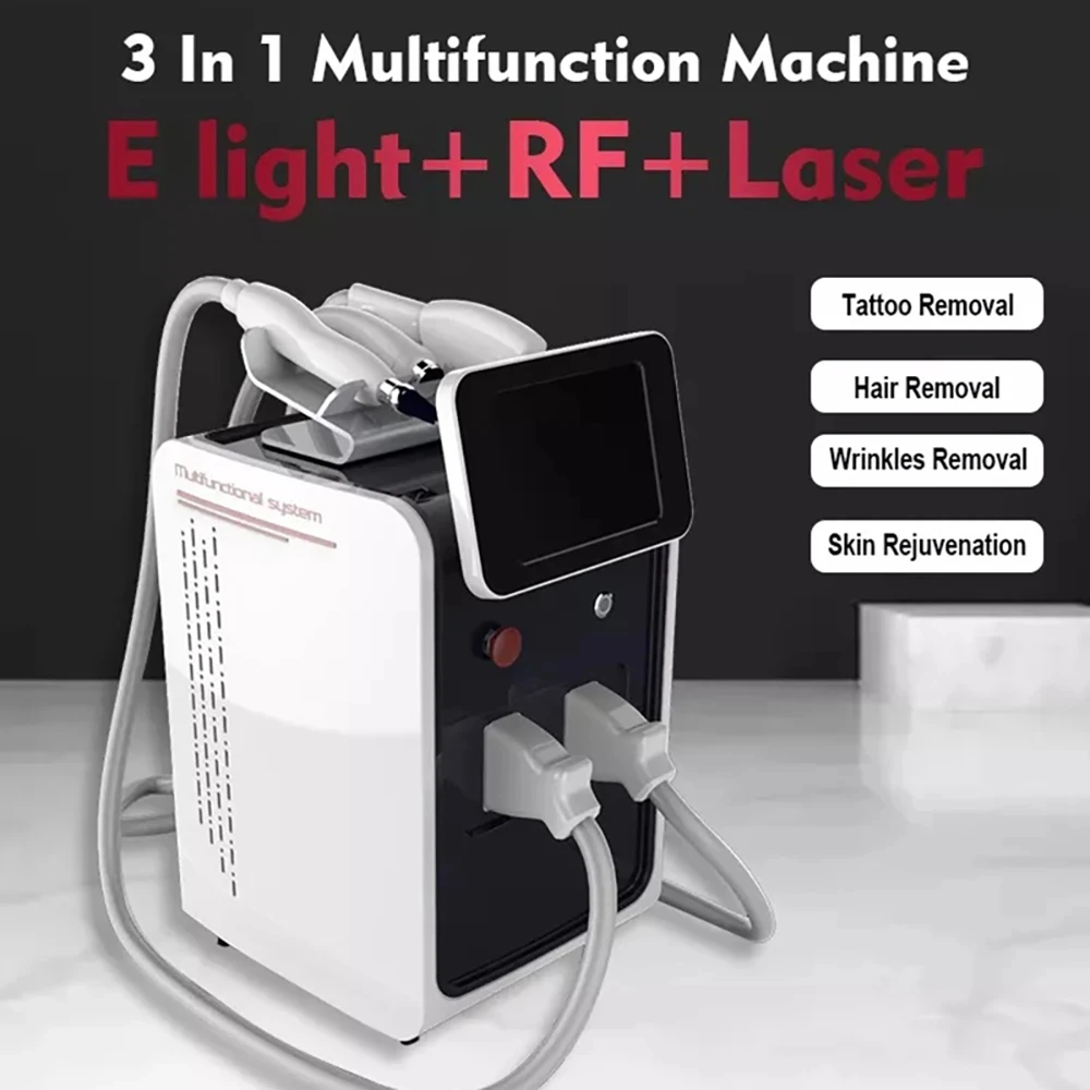 Portable 3 In 1 DPL Laser Hair Removal Machine Picosecond Tattoo Removal Face Lifting Skin Whitening Hair Remove Salon Epilator 4pcs portable car radio door clip panel trim dash audio removal installer pry tool plastic remove trim molding tools