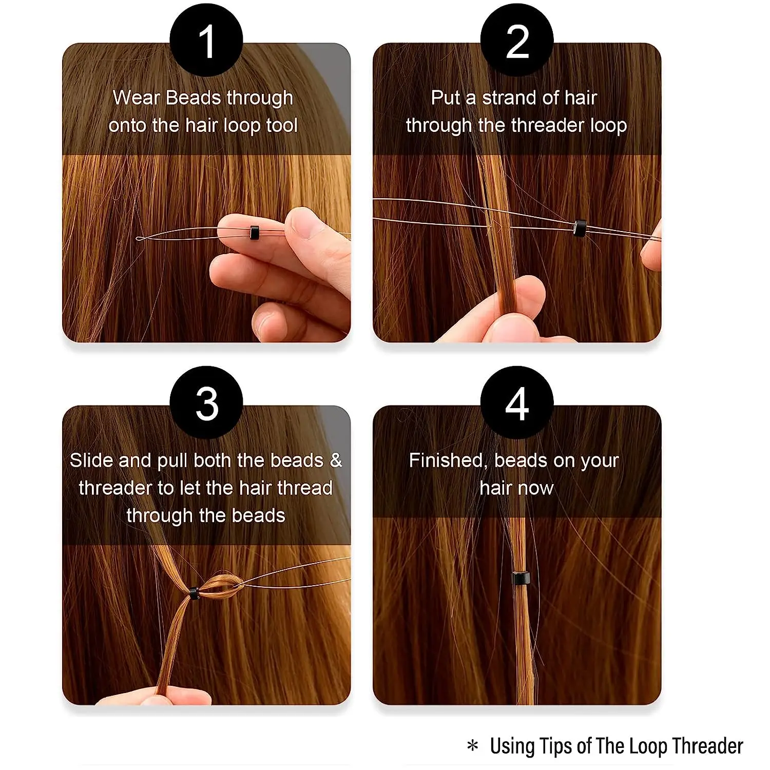 Hair Extension Pliers Silicone Beads Pulling Hook Micro Links Needle Loop Threader Wigs Feather Styling Craft Tools Kit FOSHIO