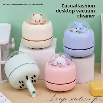 Wireless Desktop Vacuum Cleaner for Kids Students 3 Speed USB Type C Charging Eraser Pencil Dust Cleaner 1