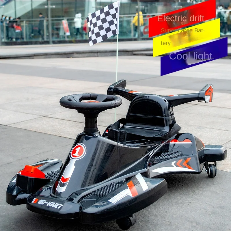 Parco giochi quadrato bambini adulto a tre ruote elettrico Drift Car  paraurti auto genitore-figlio Drift Kart - AliExpress