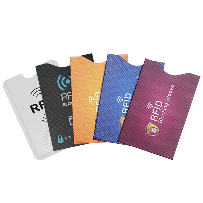 10Pcs Colorful Anti Scan Card Sleeves RFID Protection Credit Card