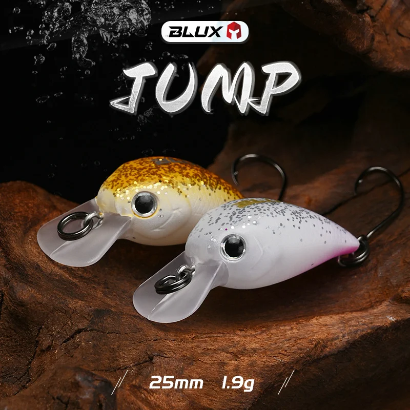 BLUX JUMP 1.9g 25mm Mini Crankbait Wobbler Trout Fishing