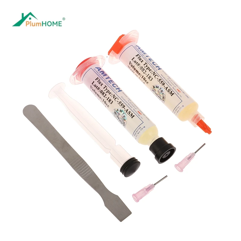 

1 Набор/2 набора 10CC паяльная флюсовая паста бессвинцовые иглы усилитель шприц толкатель для электроники сотового телефона BGA PCB ремонт пайки