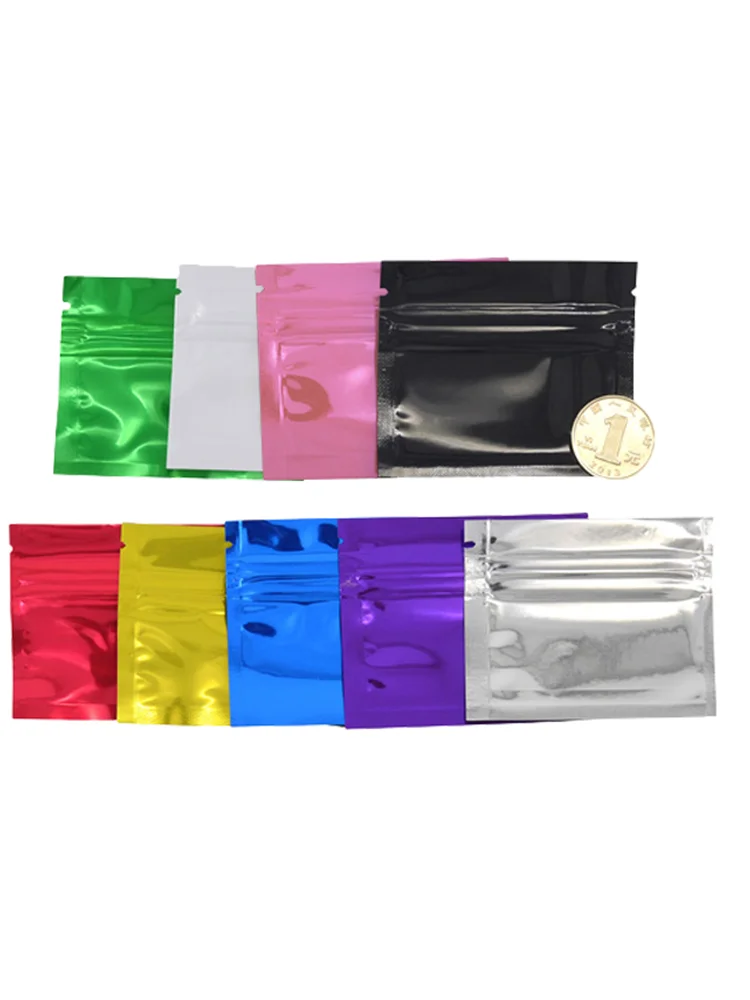 Multi-Color Glossy & Matte Christmas Gift Mylar Foil Stand up Zip Lock Bag  Pouch