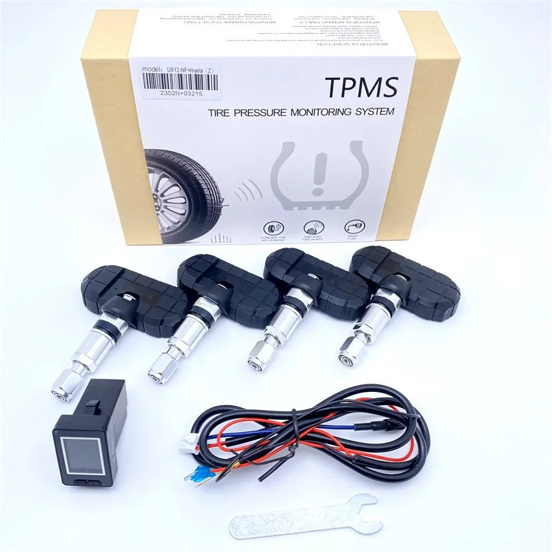 ڵ  TPMS Ÿ̾ з ͸ ý, 4  LCD ÷  , Ÿ ̷ RAV4 ķ