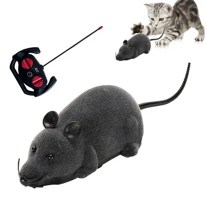 Interactive Cat Toy Mouse Remote Control Mouse Cats Rc Mouse Cat