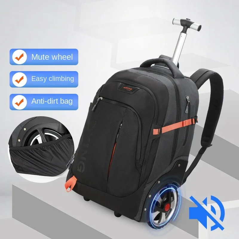 Borsa Trolley Da Viaggio Da Uomo Borsa Da Viaggio Con Rotelle Zaino Grande Con Ruote Per Cabina Da Lavoro Porta Zaini Per Laptop Con Ruote