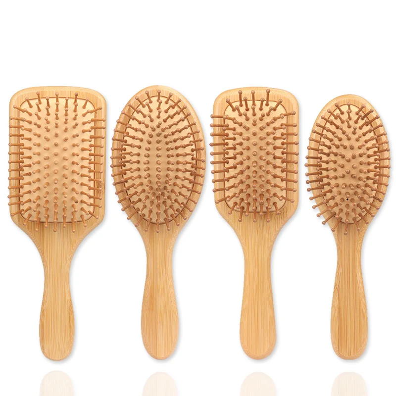 

High Quality Hair Brush For Men Women Personal Care Wet And Dry Hair Air Cushion Scalp Massage Combs Natural Bamboo Hairbrush