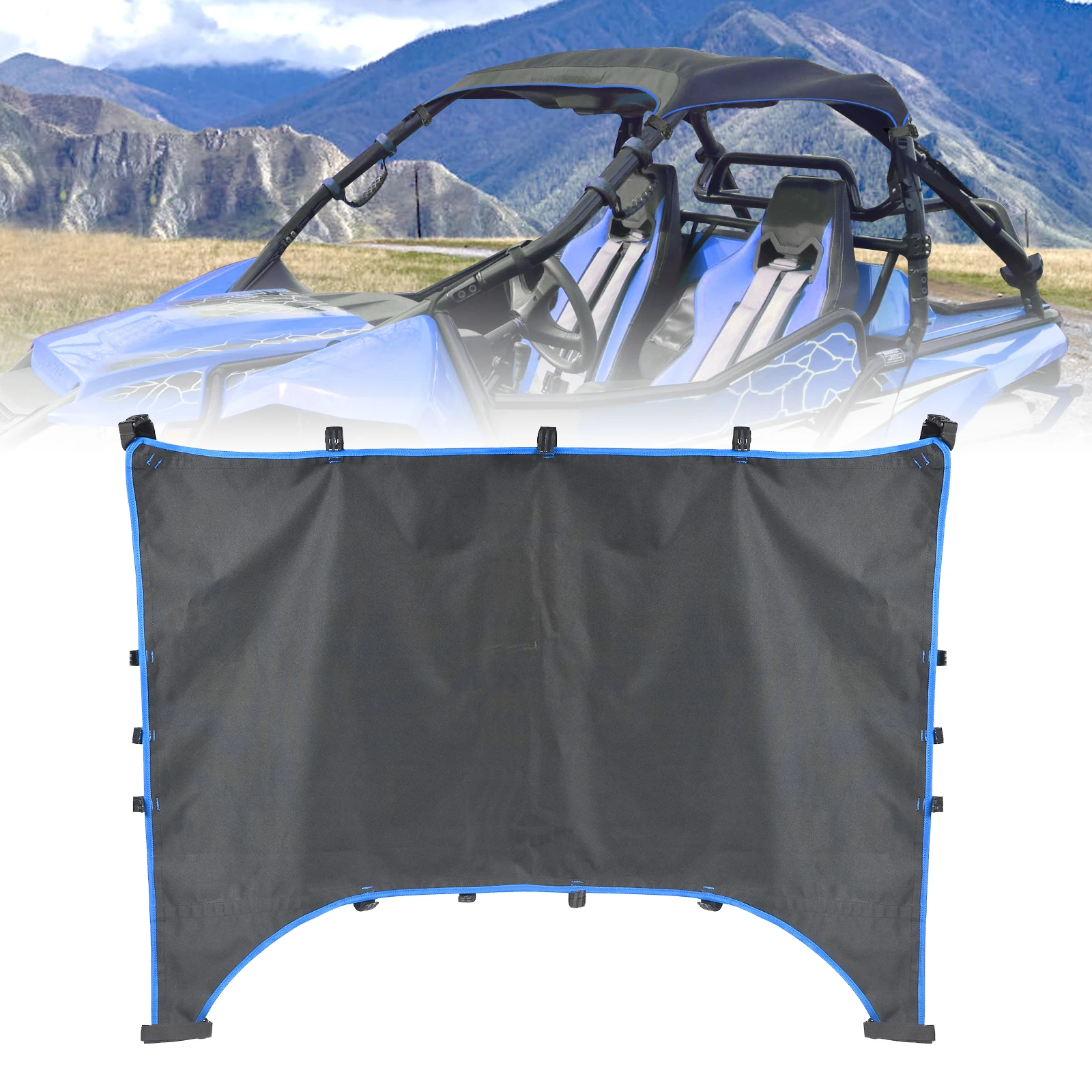 

Waterproof Sunshade Maverick X3 Accessories UTV Soft Top Canvas Roof Shade Cover Fits for Can Am Maverick X3 2017 - 2022 2 Doors