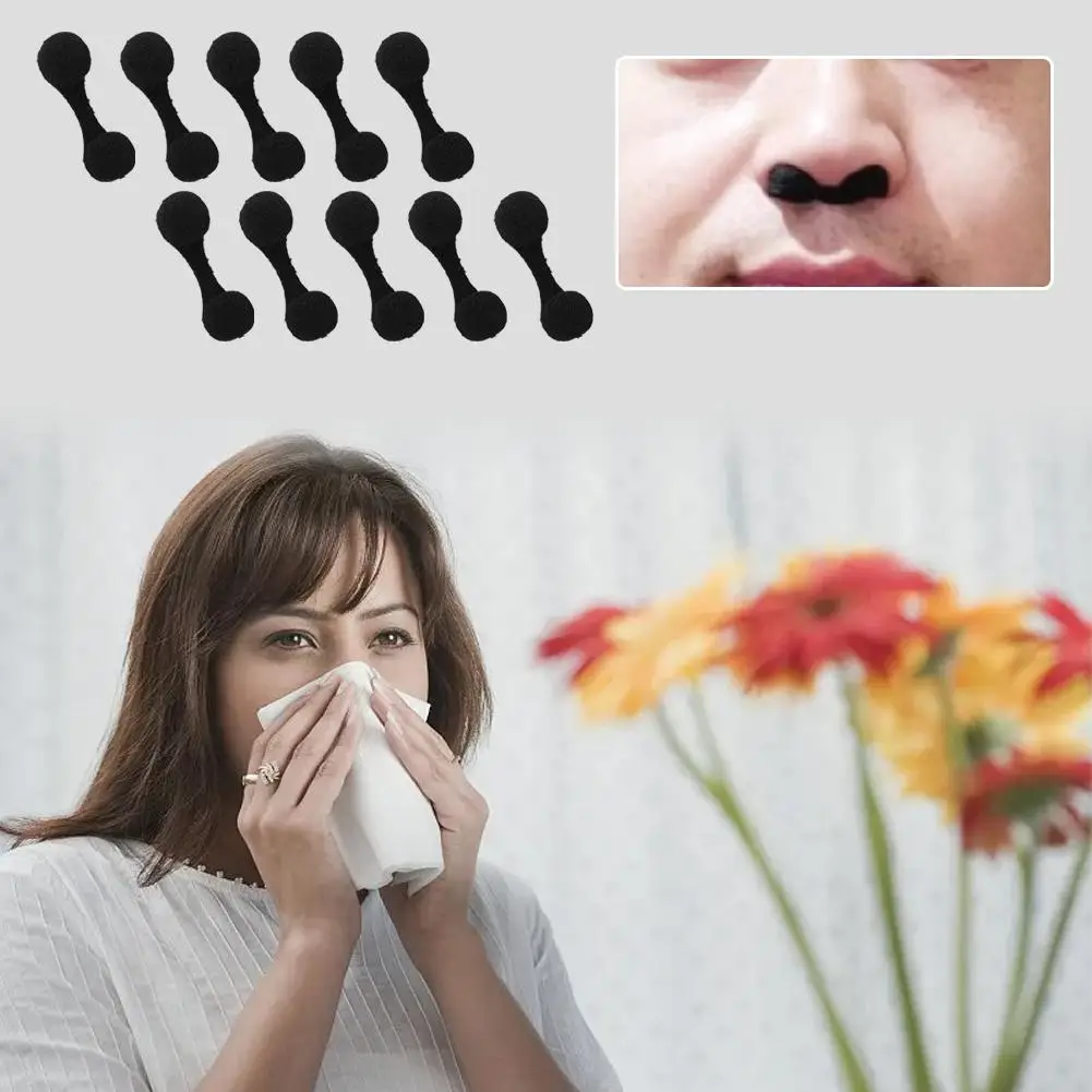 

10Pcs Disposable Nose Filter Sponge Plug Filters Nasal Spray Swimming Invisible Breathable Air Plugs Replacement Anti O5G2