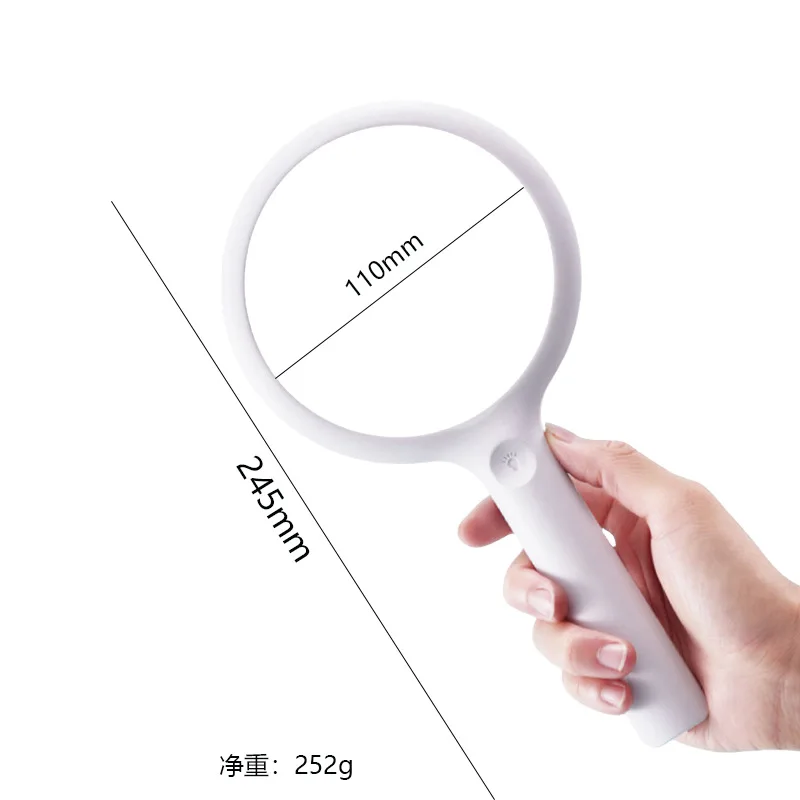 20 LED 독서 확대경 3단계 조절 USB 충전식 스타일 3배 10배 확대경