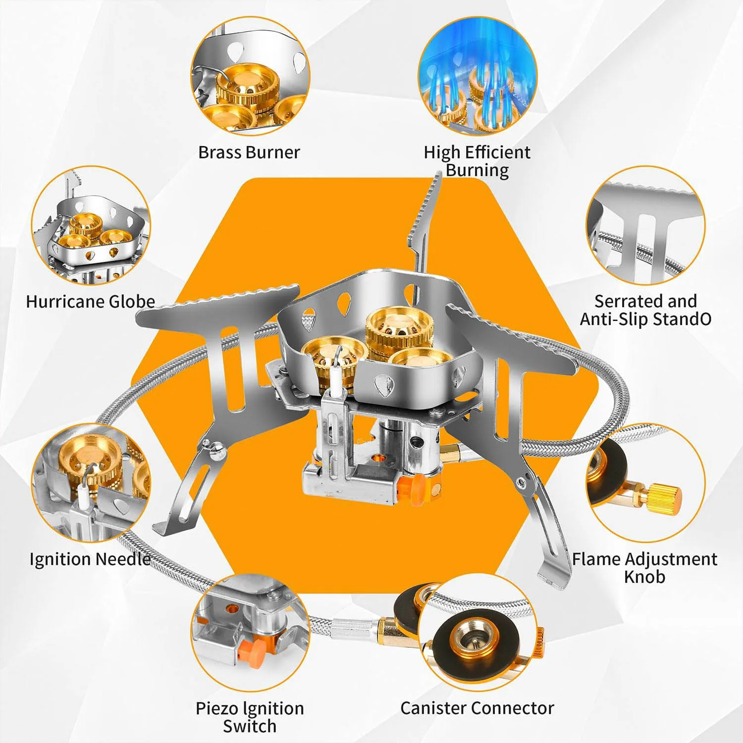 Portable Windproof Camping Gas Stove 2