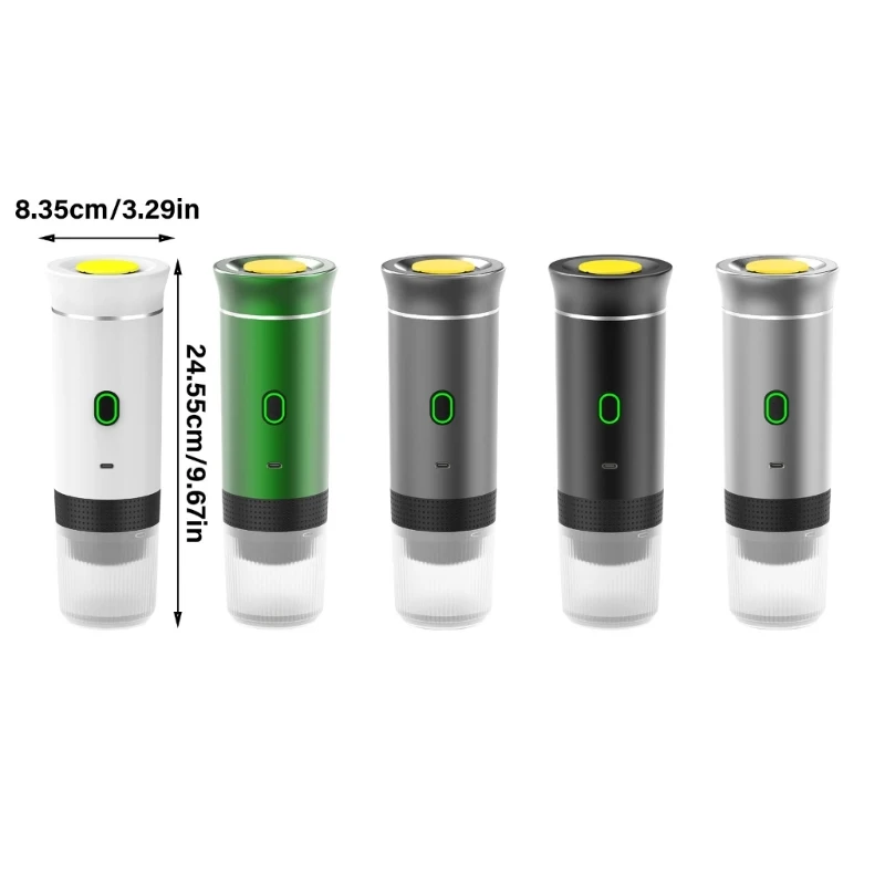 Espresso Coffee Maker ABS Texture Various Color Portable for Car Home and Camping for Coffee Caplet and Powder Brewing