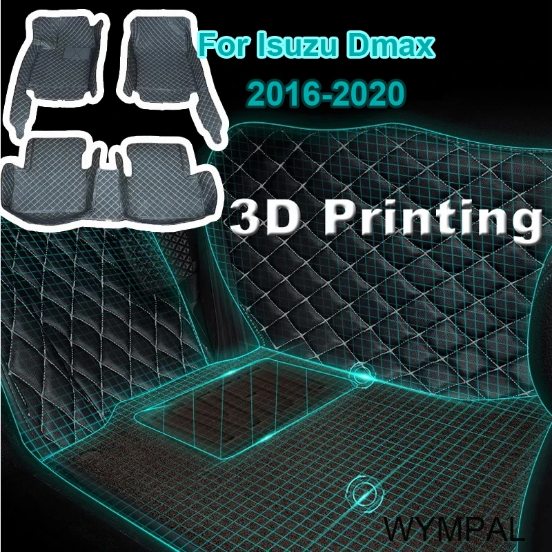 

Автомобильные коврики для Isuzu Dmax D-max 2020 2019 2018 2017, автомобильные аксессуары, декоративные кожаные коврики, водонепроницаемые защитные коврики