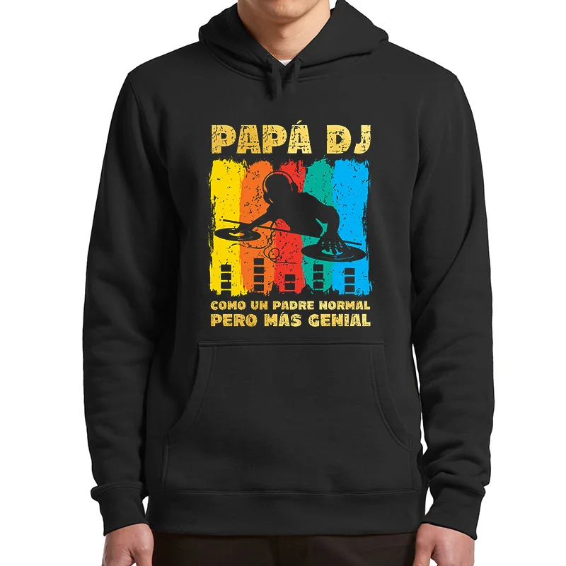 

Винтажная Толстовка PAPA DJ на День отца толстовка с длинными рукавами Мужская Толстовка Оверсайз Топы подарок отцу