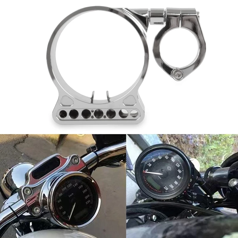 MotocycleSpeedometerRelocationBracketCoverSideMountInstrument