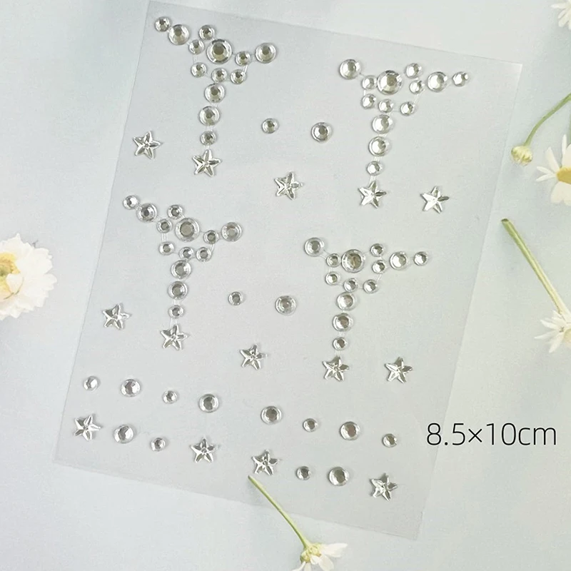 Diy Eyes Face Self Adhesive Makeup Temporary Tattoo Beauty Diamonds Jewels Stickers Festival Body Art Decor Nail Diamond 3