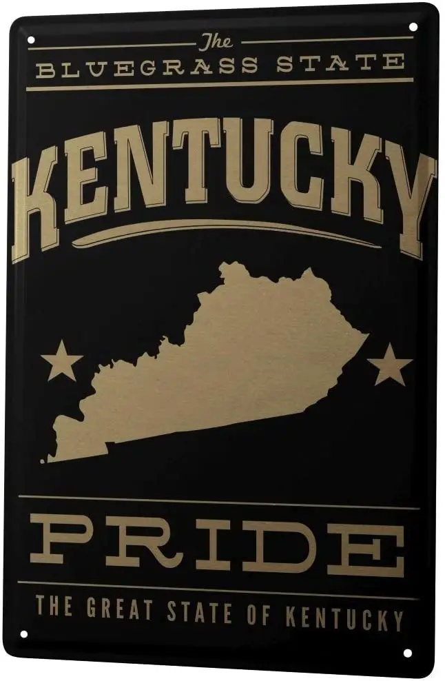 С 2004 года, жестяная металлическая пластина, декоративный знак, домашний декор, таблички, мир, поездка, Кентукки, гордость