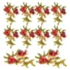 10 Pcs Cell Phone Accessories Headdress Making Accessory Hairpin Metal Brooch Charm Golden 4