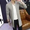 Autumn Winter Casual Fashion Cardigan Sweater Homme Solid Color Knitting Coat Hombre Top Male All-match Outwear Men's Clothing 4