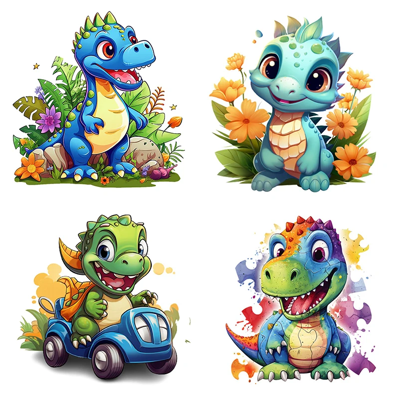 C223 # Cute Baby Dinosaur Wall Sticker Bagno Toilet Decor Soggiorno Cabinet Frigorifero Decorazione Della Casa Decalcomanie