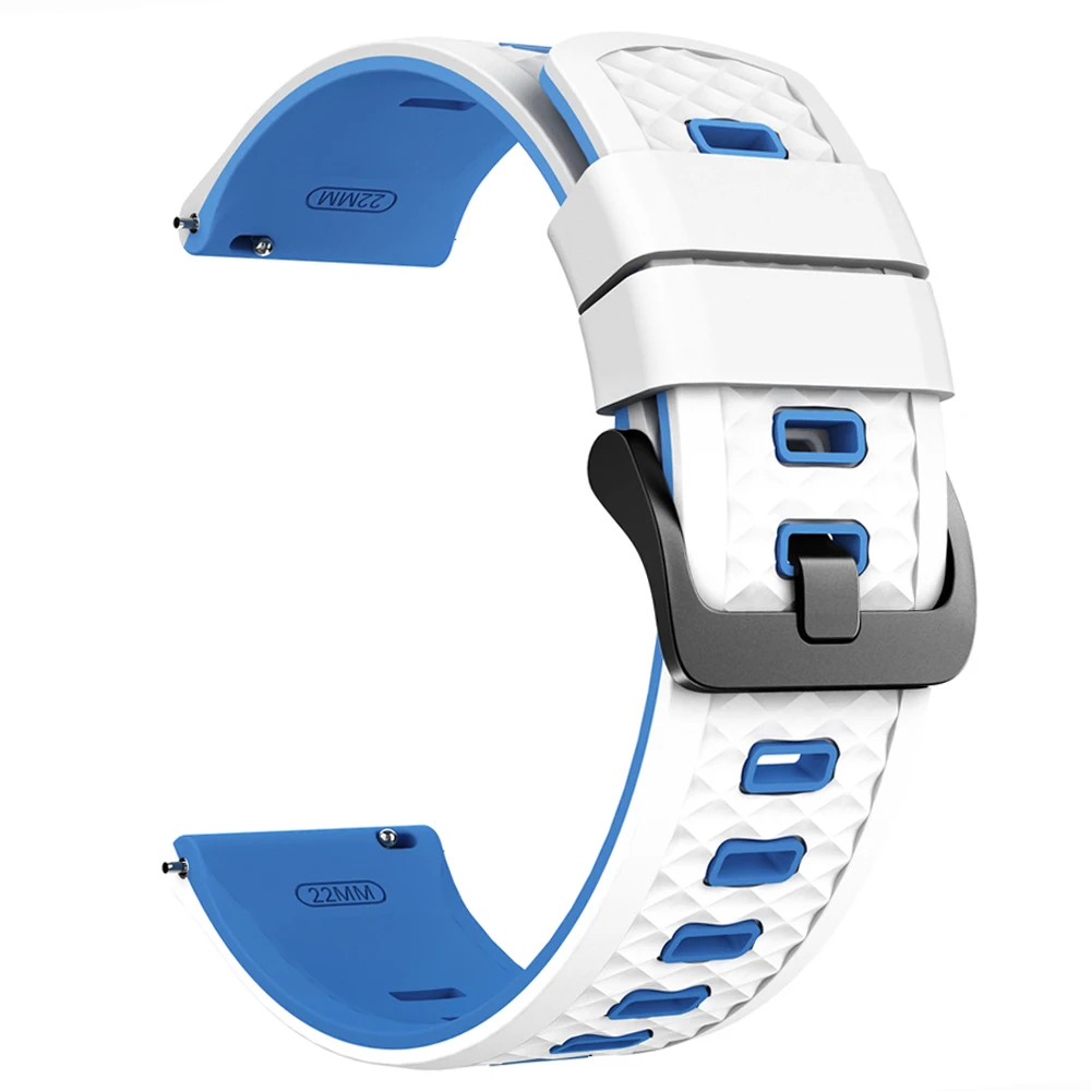 Enhanced Silicone Sports Strap, 22mm