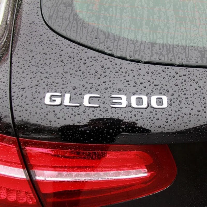 Adesivo 3D ABS 4MATIC Per Bagagliaio Mercedes - Emblema Logo In Nero Opaco Per ML, GLC, GLK, 220, 250, 300