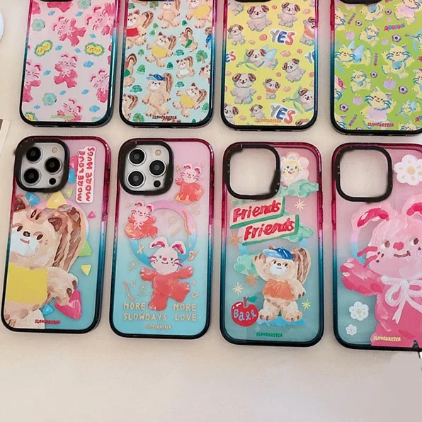 

Cartoon Dog Cat Doll MagSafe Phone Case Cover for IPhone 12 13 14 15 Pro Max Case for IPhone 15 Pro Max