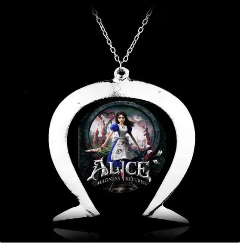 Giochi Alice Madness Returns Puntelli Cosplay Collana A Ferro Di Cavallo Gioielli Pendenti A Catena Lunga