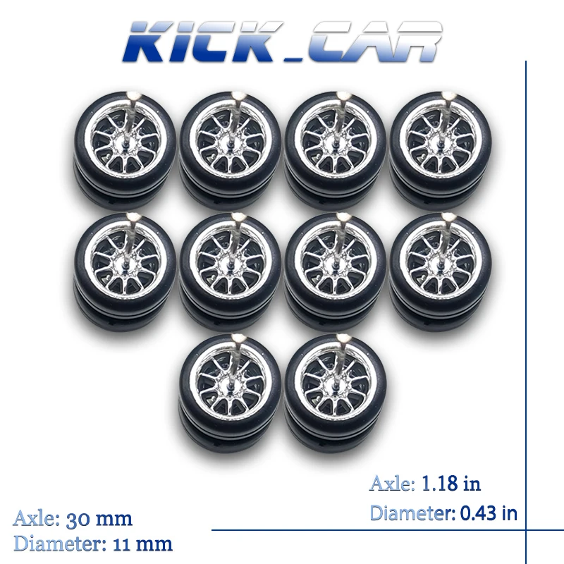 Kicarmod 1/64 wheels Érlelődik Gyermek- alkatrészek electroplated színben Kezdve CE28 TE37 advan számára hotsale wheels Hobbi modified alkatrészek 5 set/pack