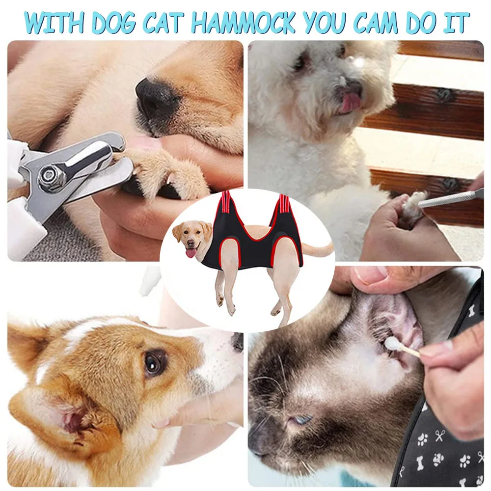 Dog Cat Hammock Is Convenient For Cutting Nails Aand Drying Hair Home