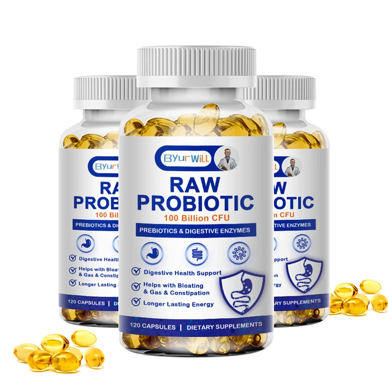 Organic 100 Billion CFU Probiotics 36 Strains Contains Prebiotics and Digestive Enzymes for Digestion & Gut & Immune Health