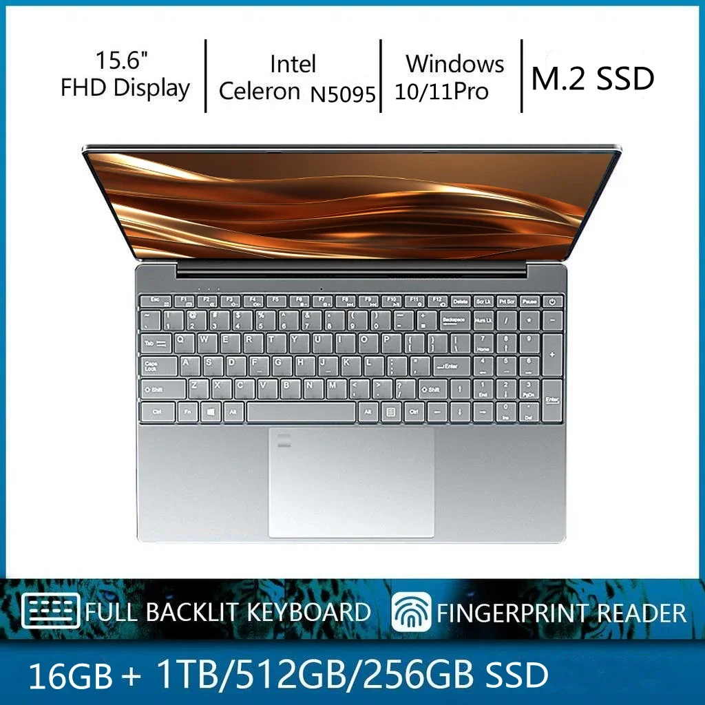 Muslimatfatterh H05Supporto 6. 6 6. 5Esmuslimb 15.6 Pollici Ips Ddr4 16Gb Ram Intel 11Th Celeron N5095 Windows 10 11 Pro Office Notebook Pc Portatile