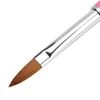 5 Sizes Nail Art UV Gel Carving Pen Nail Brush For Acrylic Liquid Powder Nail Beauty DIY Brushes Pink Rhinestones Rod 4