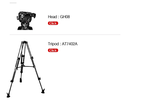 E-IMAGE EG08AA 전문 삼각대, DV, DVCAM 핸드 헬드 크기 지원, 75mm 그릇