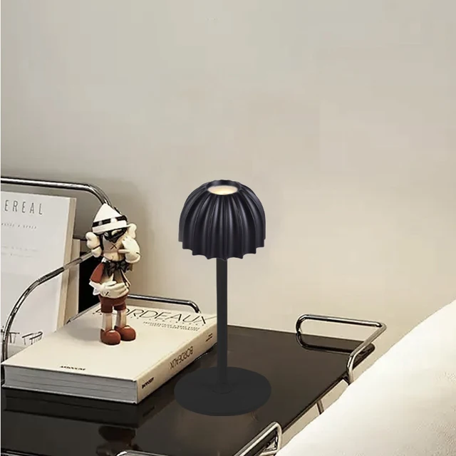 Usb Led Table Lamp Wireless Touch Bedside Table Adjustable Color Temperature Rechargeable Battery Powered Small Table Lamp 6