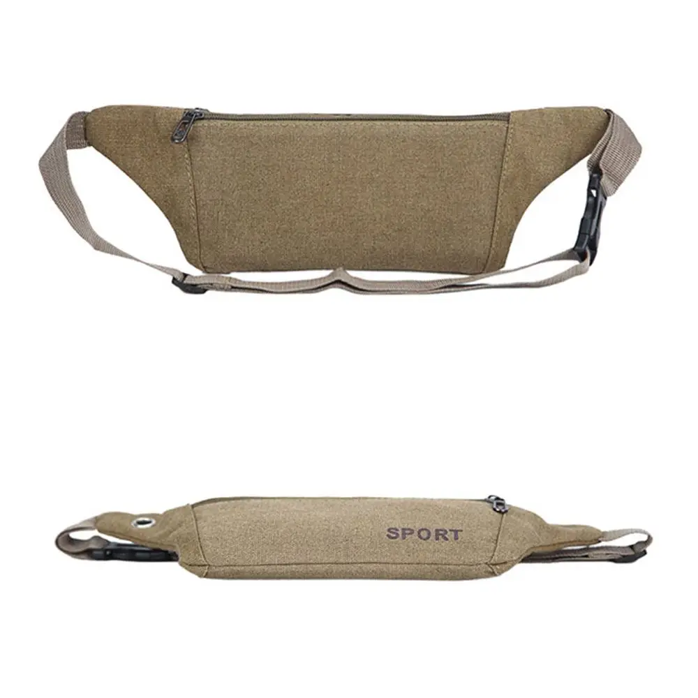 Neue Mode Frauen/Männer Taille Packs Multi-Taschen Fanny Pack Beutel Hüfte Geldbörse Satchel Leinwand Gürtel Taschen Casual brieftasche – Detail 9